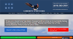 Desktop Screenshot of libertylawyers.com